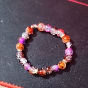 Autumn/Fall themed Glass Bead Bracelet